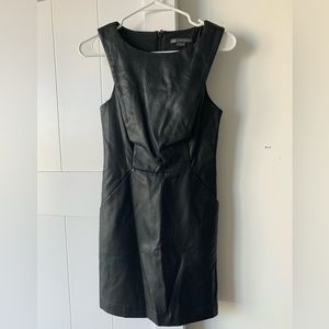 Armani Exchange Faux Leather Dress